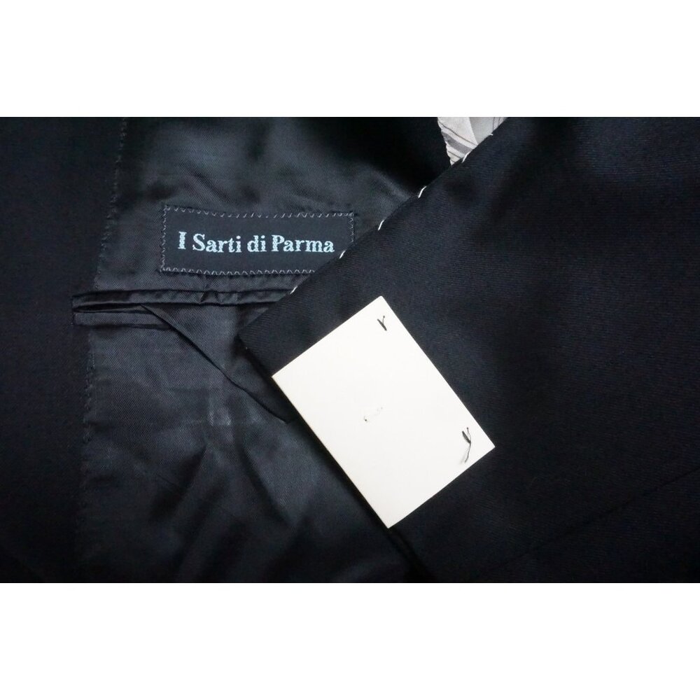 Caruso Solid Black S120s Wool 2 Pc Suit Jacket Pants 42R BRAND NEW